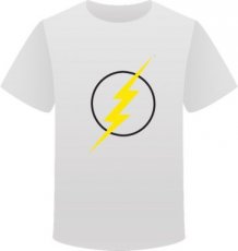 T-shirt Flash maat S