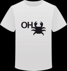 T-shirt Oh Crab maat XXL