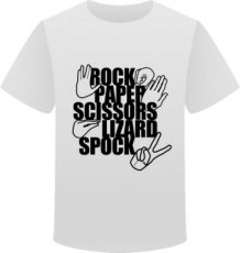 T-shirt  rock-paper-scissors maat XXL